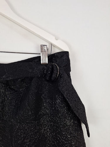 Second-Hand - Bianca Spender Textured Shimmer A Split Skirt Size L - SwapUp