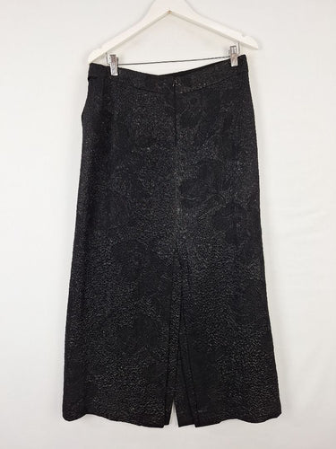 Second-Hand - Bianca Spender Textured Shimmer A Split Skirt Size L - SwapUp