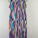 Second-Hand - Leona Edmiston Technicolour V Neck Dress Size 12 - SwapUp