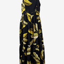 Second-Hand - Witchery Dark Banana Leaf Tiered Maxi Dress Size 8 - SwapUp