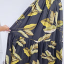 Second-Hand - Witchery Dark Banana Leaf Tiered Maxi Dress Size 8 - SwapUp