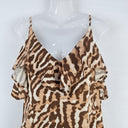 Second-Hand - Witchery Auburn Cheetah Print Linen Dress Size 8 - SwapUp