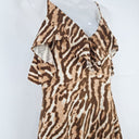 Second-Hand - Witchery Auburn Cheetah Print Linen Dress Size 8 - SwapUp