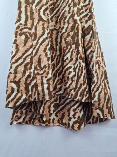 Second-Hand - Witchery Auburn Cheetah Print Linen Dress Size 8 - SwapUp