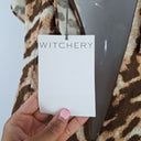 Second-Hand - Witchery Auburn Cheetah Print Linen Dress Size 8 - SwapUp