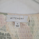 Second-Hand - Witchery Pastel Shirred Puff Sleeve Top Size S - SwapUp