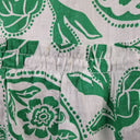 Second-Hand - Witchery Green Paisley Swirl Linen Skirt Size 8 - SwapUp