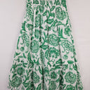Second-Hand - Witchery Green Paisley Swirl Linen Skirt Size 8 - SwapUp