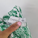 Second-Hand - Witchery Green Paisley Swirl Linen Skirt Size 8 - SwapUp