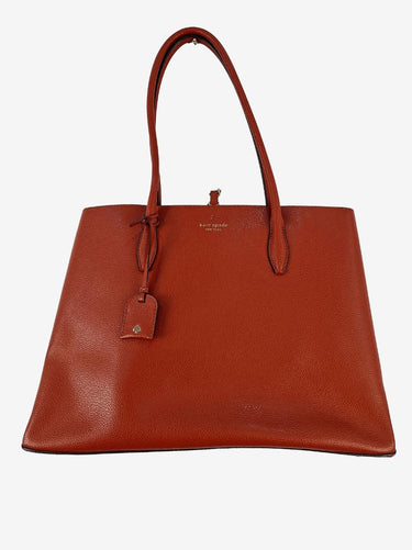 Kate Spade Rusted Red Leather Tote Bag