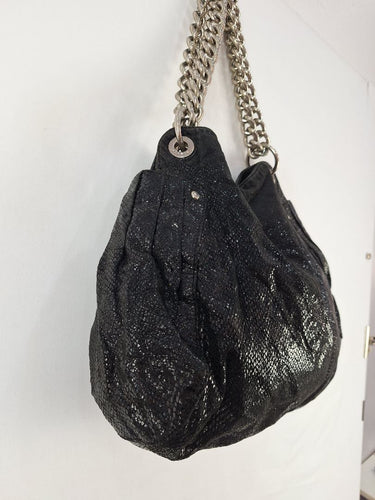 Second-Hand - Oroton Snake Skin Hobo Chain Bag Size - SwapUp