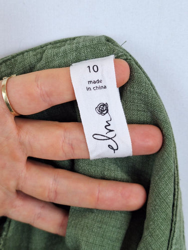 Second-Hand - Elm Green Workwear Style Dress Size 10 - SwapUp