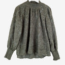 Second-Hand - Decjuba Textured Flower Sheer Top Size 10 - SwapUp