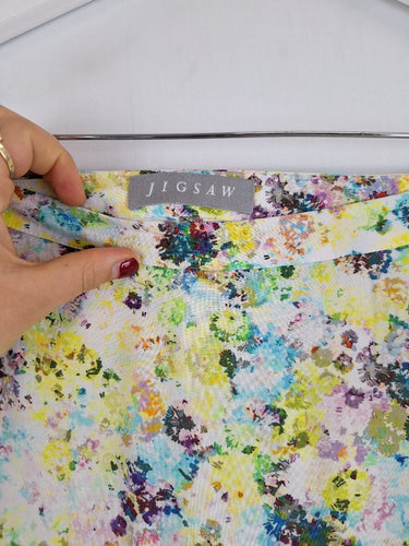 Second-Hand - Jigsaw Floral Confetti Tiered Skirt Size 12 - SwapUp