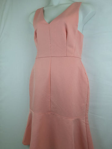 Second-Hand - Cooper St Salmon Flirty Fitted Dress Size 14 - SwapUp