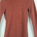Second-Hand - Bassike Thick Terracotta Roll Neck Top Size XS - SwapUp