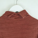 Second-Hand - Bassike Thick Terracotta Roll Neck Top Size XS - SwapUp
