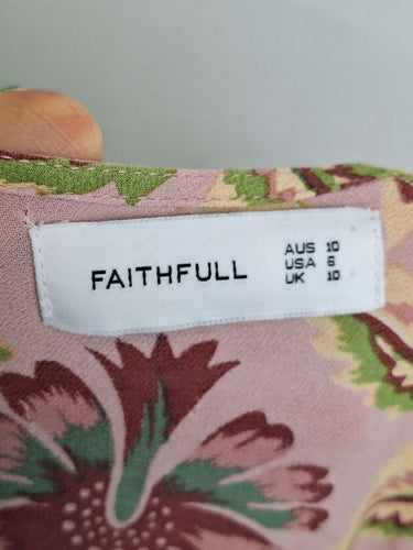 Second-Hand - Faithfull The Brand Floaty Floral Midi Dress Size 10 - SwapUp