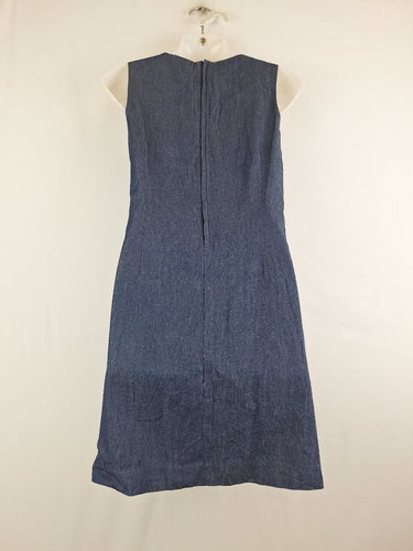 Second-Hand - Gorman Denim Look Lacey Mini Dress Size 6 - SwapUp