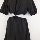 Second-Hand - Atmos & Here Cut Out Linen Blend Dress Size 10 - SwapUp
