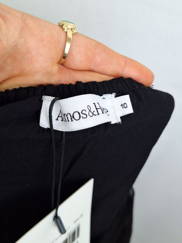 Second-Hand - Atmos & Here Cut Out Linen Blend Dress Size 10 - SwapUp