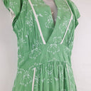 Second-Hand - Assorted Brands V Neck Parakeet Green Mini Dress Size 8 - SwapUp
