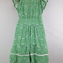 Second-Hand - Assorted Brands V Neck Parakeet Green Mini Dress Size 8 - SwapUp