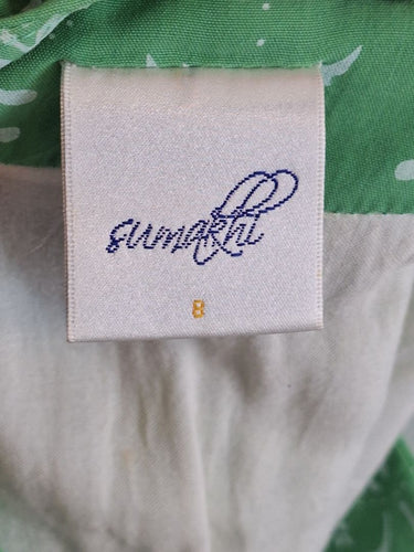 Second-Hand - Assorted Brands V Neck Parakeet Green Mini Dress Size 8 - SwapUp