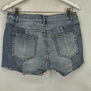 Second-Hand - Seed Two Tone Raw Edge Mini Shorts Size 12 - SwapUp
