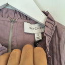 Second-Hand - Witchery Bohemian Lilac Trimmed Blouse Size 8 - SwapUp