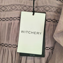Second-Hand - Witchery Bohemian Lilac Trimmed Blouse Size 8 - SwapUp
