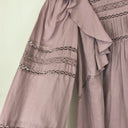 Second-Hand - Witchery Bohemian Lilac Trimmed Blouse Size 8 - SwapUp