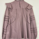 Second-Hand - Witchery Bohemian Lilac Trimmed Blouse Size 8 - SwapUp