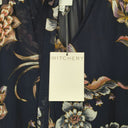 Second-Hand - Witchery Semi Sheer Navy Floral Blouse Size 8 - SwapUp