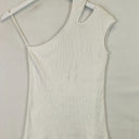 Second-Hand - Witchery Asymmetric Cut Out Cotton Top Size S - SwapUp