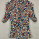Second-Hand - Witchery Pretty Ruched Floral Top Size S - SwapUp