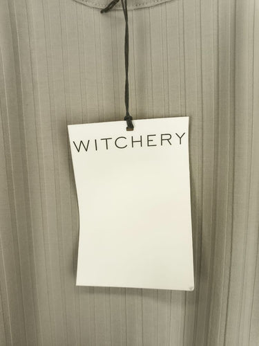 Second-Hand - Witchery Raw Oat Rib Crew Tank Top Size S - SwapUp