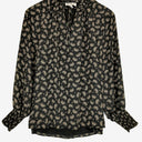 Second-Hand - Witchery Ruffled Everyday Paisley Office Blouse Size 8 - SwapUp