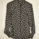 Second-Hand - Witchery Ruffled Everyday Paisley Office Blouse Size 8 - SwapUp