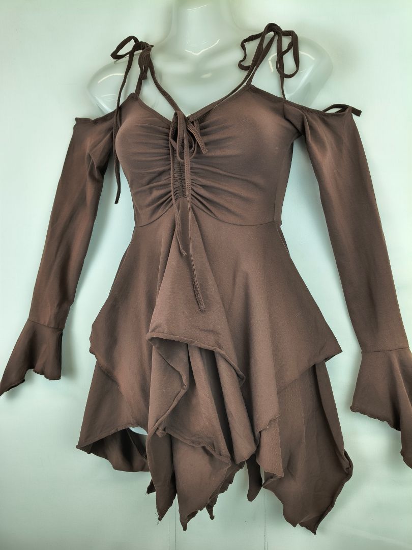 Second-Hand Current Mood Chocolate Fairy Layered Tie Top Size XS – SwapUp