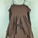 Second-Hand - Current Mood Chocolate Fairy Layered Tie Top Size XS - SwapUp