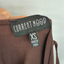 Second-Hand - Current Mood Chocolate Fairy Layered Tie Top Size XS - SwapUp