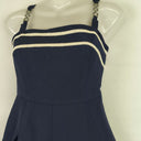Second-Hand - Assorted Brands Classic Embroidered Trim Box Pleat Dress Size XS - SwapUp