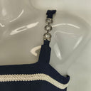 Second-Hand - Assorted Brands Classic Embroidered Trim Box Pleat Dress Size XS - SwapUp