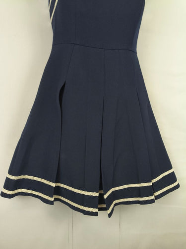Second-Hand - Assorted Brands Classic Embroidered Trim Box Pleat Dress Size XS - SwapUp
