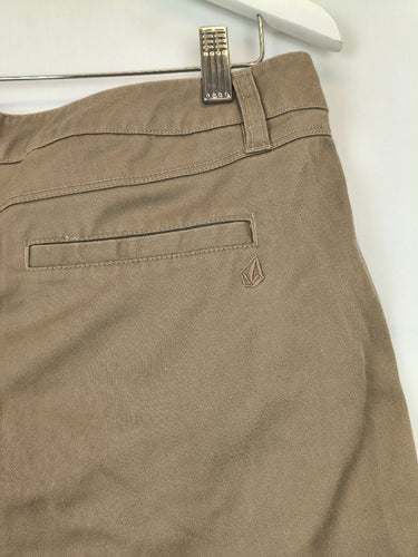 Second-Hand - Volcom Taupe Casual Summer Shorts Size 12 - SwapUp