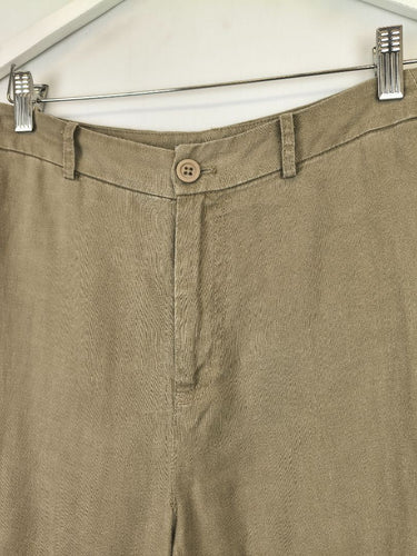 Second-Hand - Amelius Smokey Taupe Linen Pants Size 6 - SwapUp