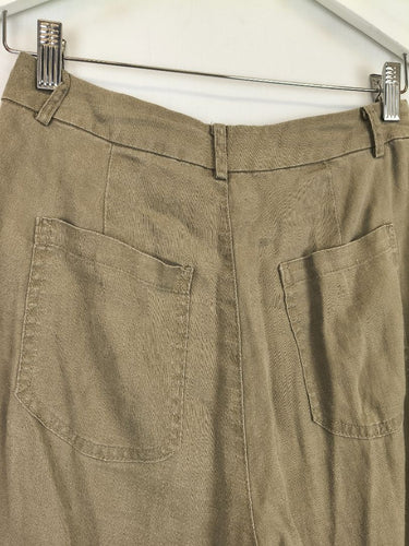 Second-Hand - Amelius Smokey Taupe Linen Pants Size 6 - SwapUp