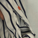 Second-Hand - Decjuba Navy Stripe Off The Shoulder Blouse Size 10 - SwapUp