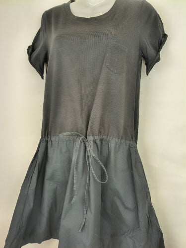 Second-Hand - Country Road Charcoal Drop Waist T-Shirt Dress Size S - SwapUp